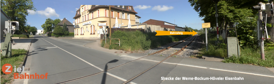Strecke der Werne-Bockum-Höveler Eisenbahn Bahnsteig