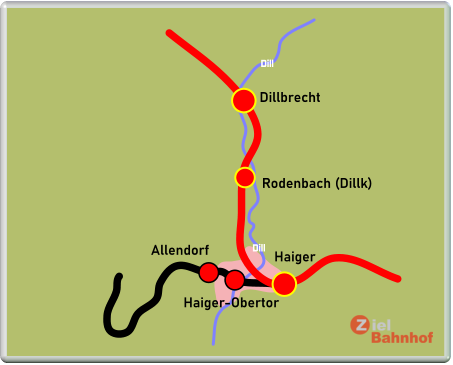 Haiger Dillbrecht Rodenbach (Dillk) Allendorf Haiger-Obertor Dill Dill