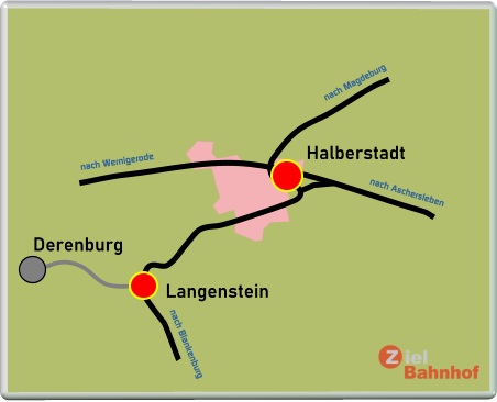 Halberstadt Langenstein Derenburg nach Wernigerode nach Blankenburg nach Magdeburg nach Aschersleben